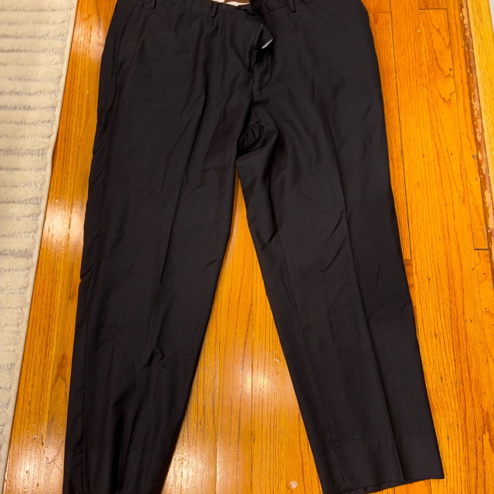 Canali Men's Elegant Black Dress Pants